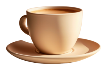 PNG Coffee mockup lighting saucer drink.