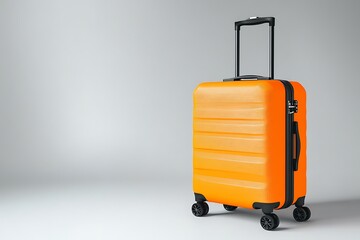 Buy orange suitcase rolling luggage travel bag for vacation and business trip