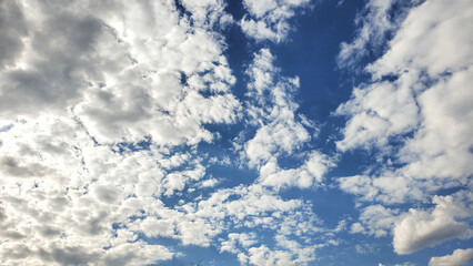 blue sky with clouds cloudscape
