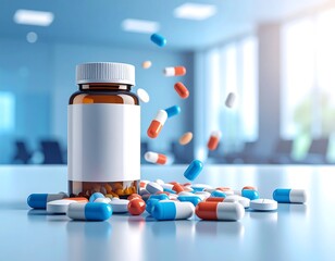 Medical pills and bottle