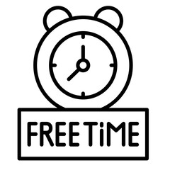 Free Time Vector Icon