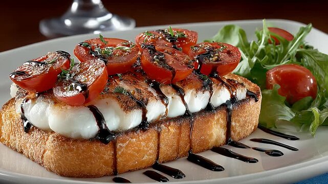 Seared Cod with Balsamic Glaze & Roasted Tomatoes: Gourmet Appetizer Recipe