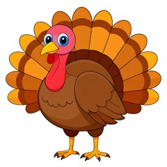 Cartoon turkey illustration