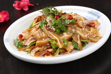 Chinese cuisine, Cantonese cuisine, cold mixed pig ears