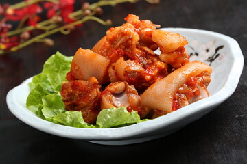 Chinese cuisine, Cantonese cuisine, cold mixed pig trotters