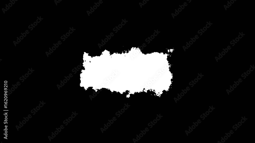 Aufkleber white ink blot irregular shape abstract black background grunge texture design element image