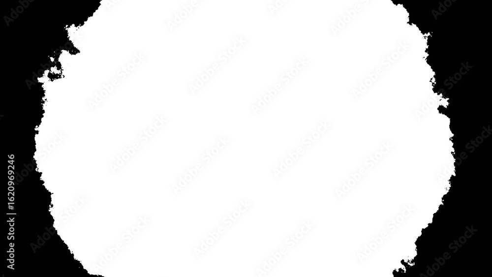 Poster black and white circular abstract shape irregular edge grunge texture design element circle round
