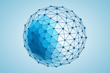 Futuristic Global Network – Digital Connectivity and Technology Vector Illustration