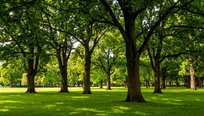 Fototapeta premium Lush parkland scene