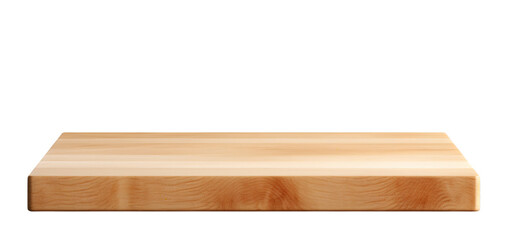 Natural wooden butcher block surface perfect for food preparation or product display