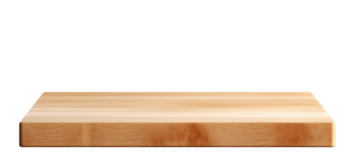 Natural wooden butcher block surface perfect for food preparation or product display