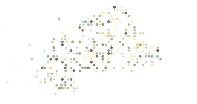 Digital Circle Animation Burkina Faso Shape