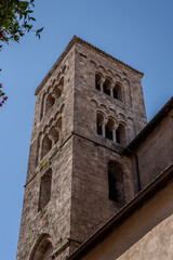 The church already existed in the year 1015. Evidence of this is the round arch under the...