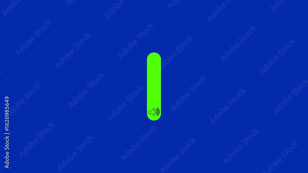 Poster volume button icon for ui and ux design 4k animated. audio, video volume button animation.