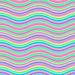 Colorful Wavy Stripes Background