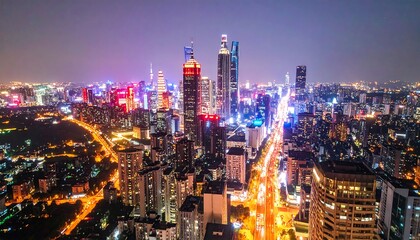 Obraz premium City lights at night