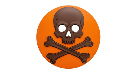 Isolated Skull and Crossbones