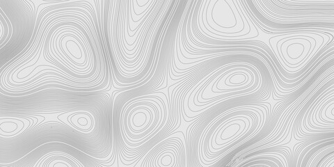 Abstract grey texture with topography surface landscape artistic patterns design background, seamless pattern cartography contour line map terrain texture grid geography mountain relief background.