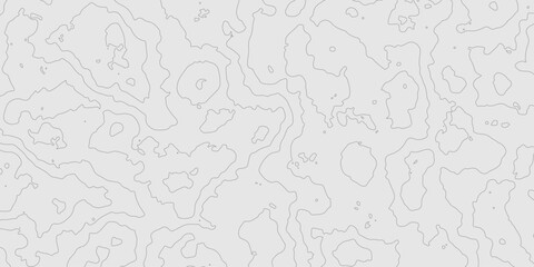 Abstract grey texture with topography surface landscape artistic patterns design background, seamless pattern cartography contour line map terrain texture grid geography mountain relief background.