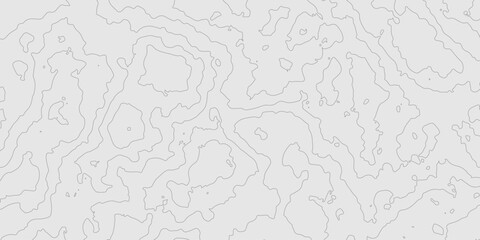 Abstract grey texture with topography surface landscape artistic patterns design background, seamless pattern cartography contour line map terrain texture grid geography mountain relief background.