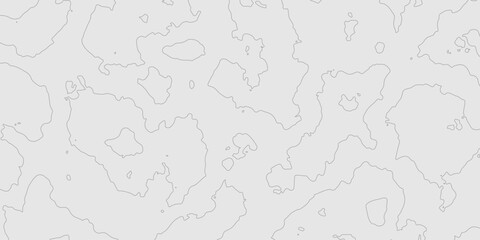 Abstract grey texture with topography surface landscape artistic patterns design background, seamless pattern cartography contour line map terrain texture grid geography mountain relief background.