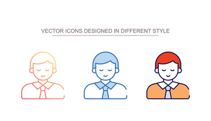 Fototapeta premium Candidate Male icon design with white background stock illustration