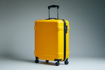 Buy yellow suitcase rolling luggage travel bag for vacation and business trip