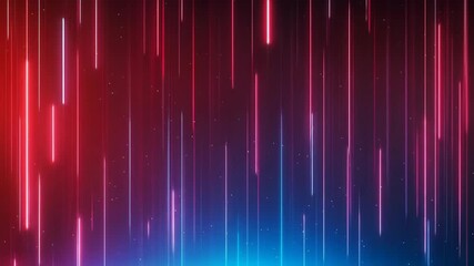 Abstract neon lines background with light streaks and glowing dust - Powered by Adobe