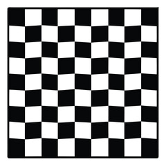 Black and white checkered pattern on a chess board, perfect for a race game finish