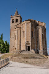 TThe church is located on the western edge of the town, surrounded on three sides by cliffs that...