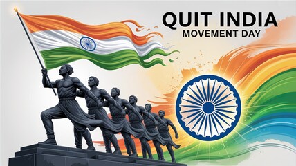 Tribute to Indian freedom fighters on Quit India Movement Day.