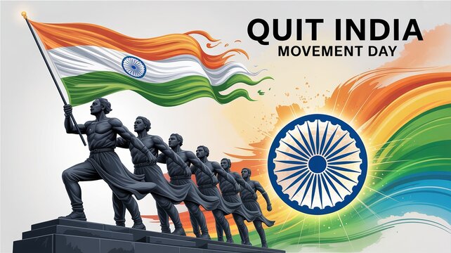 Tribute to Indian freedom fighters on Quit India Movement Day.