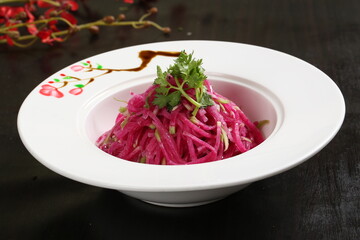 Chinese cuisine, Cantonese cuisine, cold mixed shredded radish