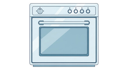 Obraz premium Isolated White Oven