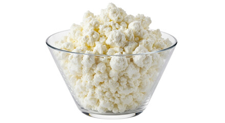 Isolated Bowl of Cottage Cheese