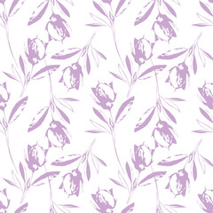 Digital floral allover design pattern seamless textile vector file professional work
