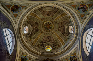 Obraz premium Priverno, Latina, Italy. Co-Cathedral of Santa Maria Annunziata