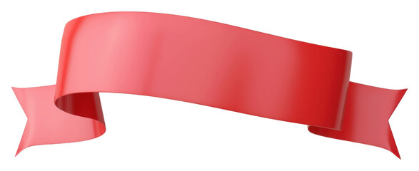 PNG  Elegant red ribbon banner illustration