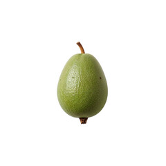 Fresh green avocado isolated on a white background