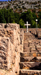 stairs to the cross