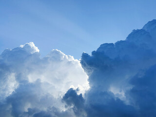 Stormy clouds in the sky