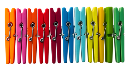 colored pencils isolated on white background