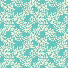abstract seamless pattern with flowers
