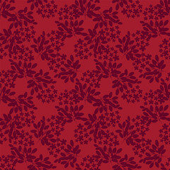 abstract seamless pattern with flowers