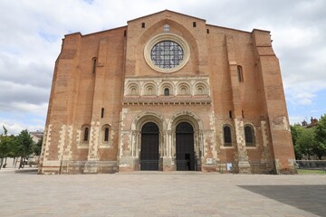 Basilique Saint Sernin, basilique de style roman, ville de Toulouse, département de la Haute...