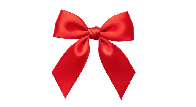 Isolated Red Bow