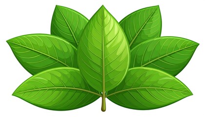 Lush green leaves