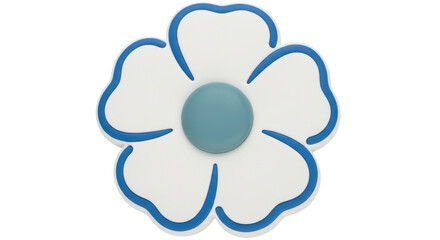 Isolated Cartoon Flower
