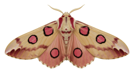 Isolated Emperor Moth