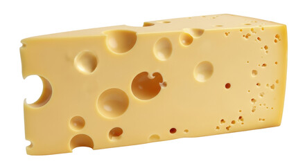 Isolated Cheese Wedge